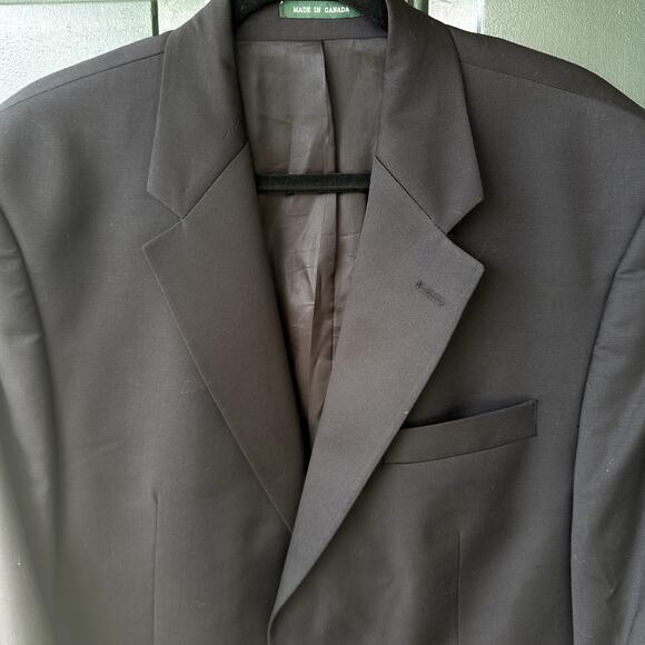 Lauren Ralph Lauren Sz 42L 100% Wool Tuxedo Jacket w Matte Satin Lapels Formal - Picture 3 of 10